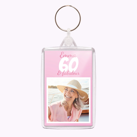 Fabulous Birthday | Personalised Birthday Acrylic Keyring