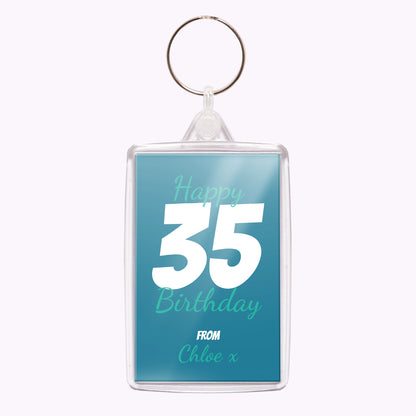 Legendary Birthday | Personalised Birthday Acrylic Keyring