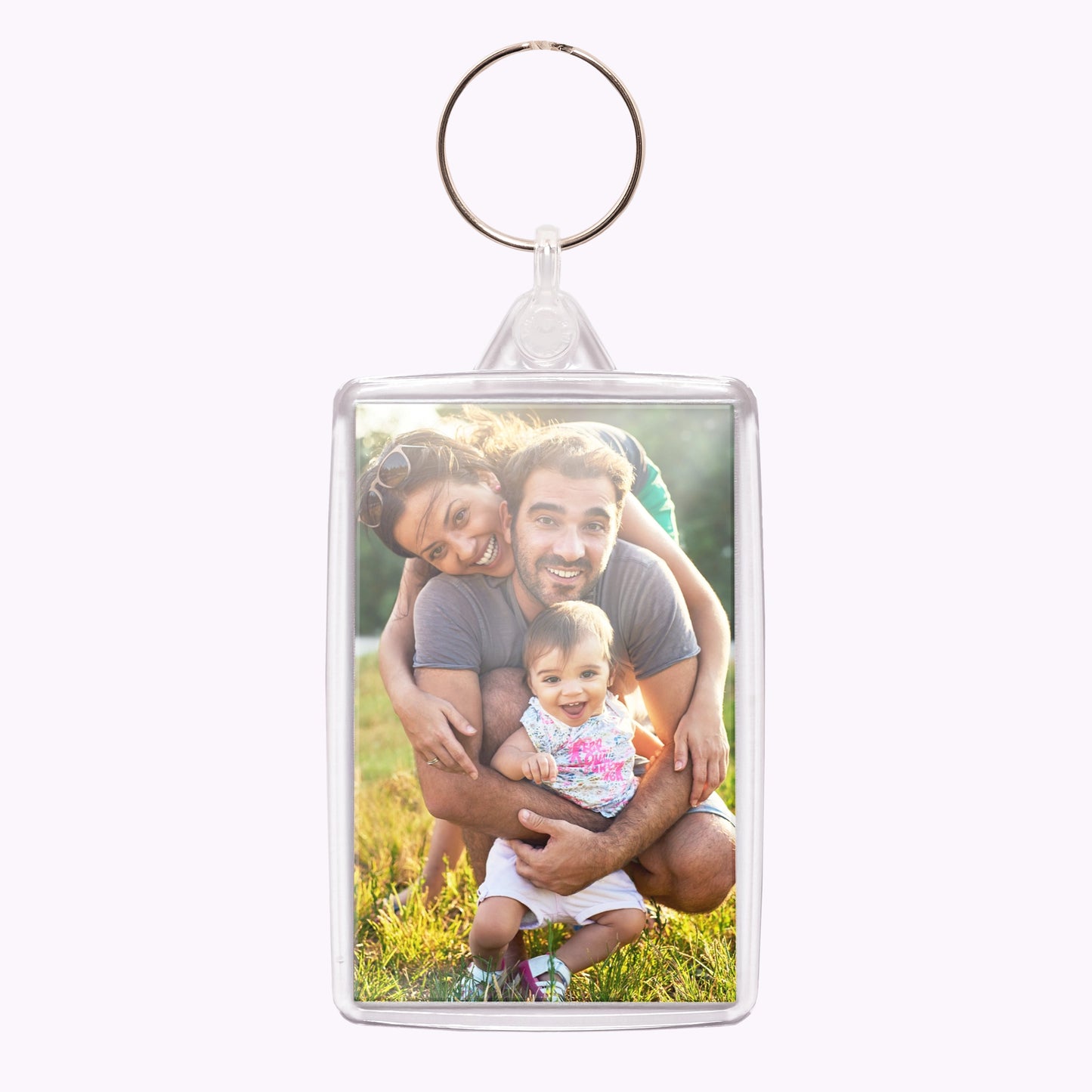 Double-Sided Personalised Acrylic Photo Keyring