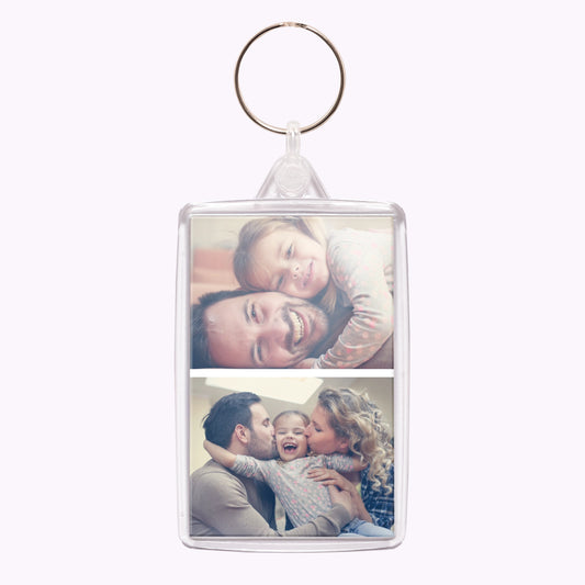 Double-Sided Personalised Acrylic Photo Keyring