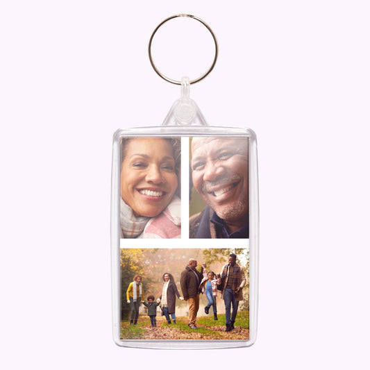 Double-Sided Personalised Acrylic Photo Keyring