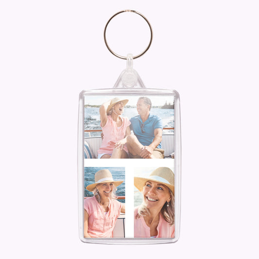 Double-Sided Personalised Acrylic Photo Keyring