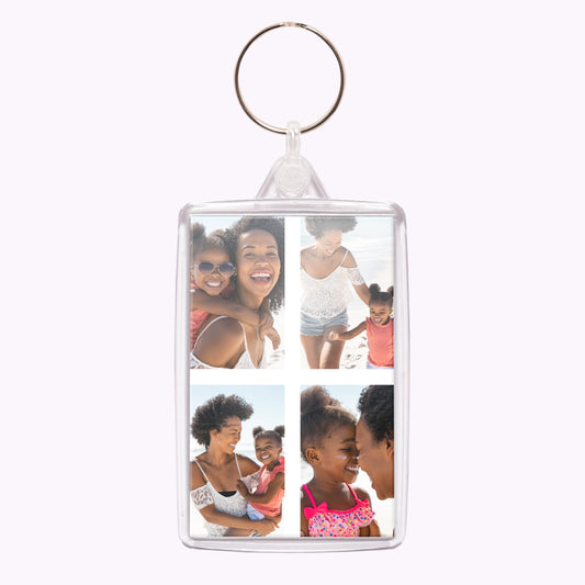 Double-Sided Personalised Acrylic Photo Keyring