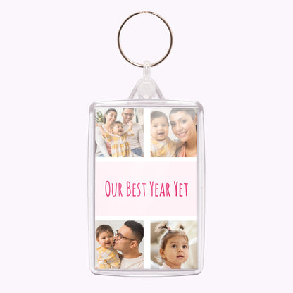 Double-Sided Personalised Acrylic Photo Keyring
