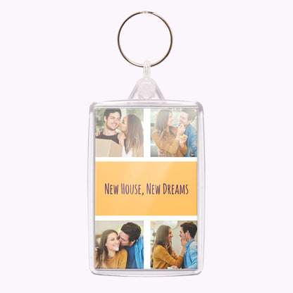 Double-Sided Personalised Acrylic Photo Keyring