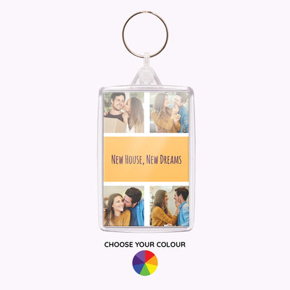 Double-Sided Personalised Acrylic Photo Keyring