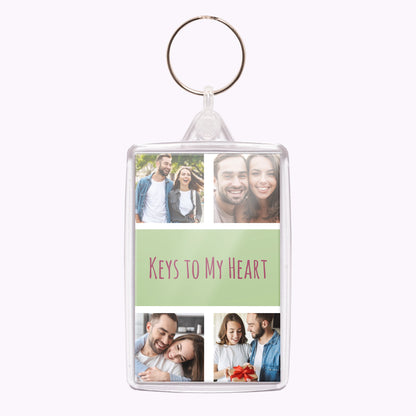 Double-Sided Personalised Acrylic Photo Keyring
