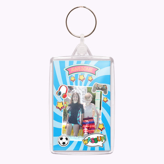 Awesome Memories | Personalised Acrylic Keyring