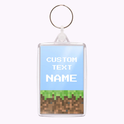 Pixel Block | Personalised Photo Acrylic Keyring