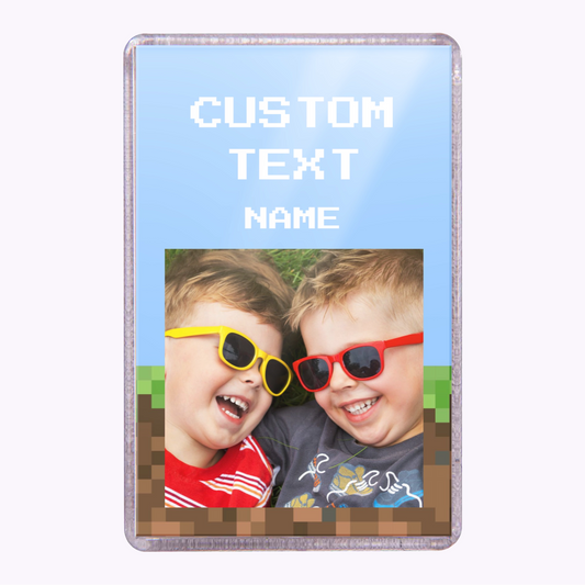 Pixel Block | Personalised Photo Acrylic Magnet