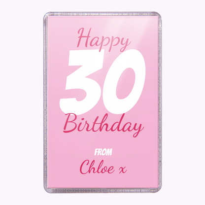 Fabulous Birthday | Personalised Birthday Acrylic Magnet