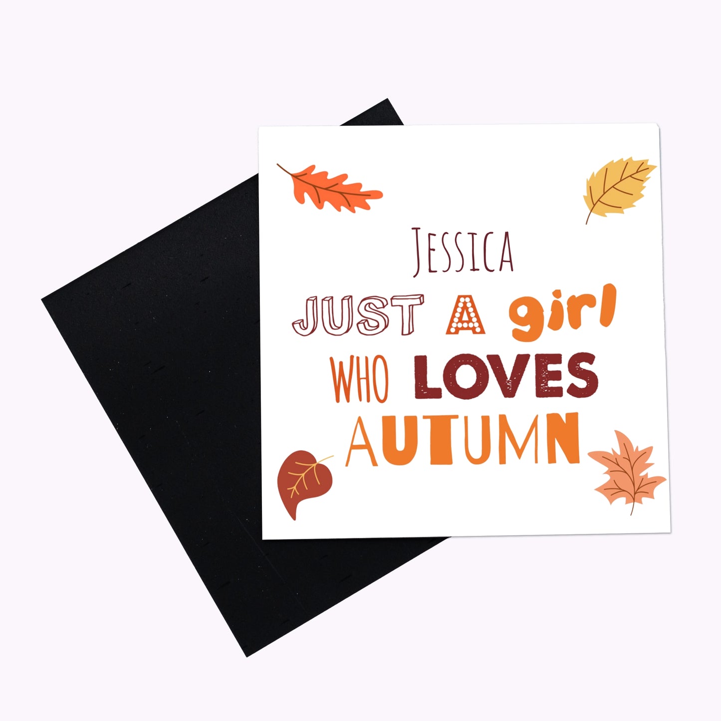 Loves Autumn | Personalised Flexible Fridge Magnet