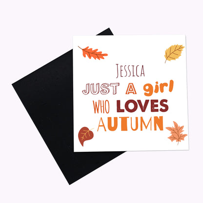 Loves Autumn | Personalised Flexible Fridge Magnet