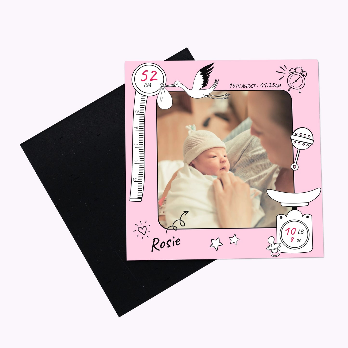 Baby's First Day | Personalised Newborn Flexible Fridge Magnet