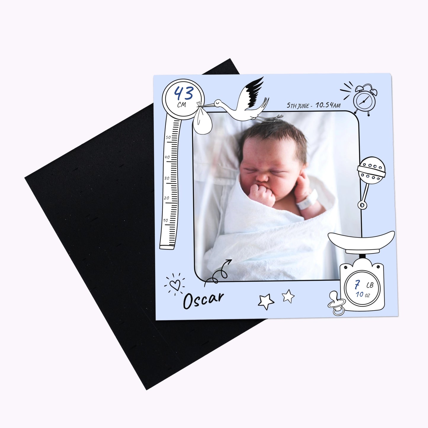 Baby's First Day | Personalised Newborn Flexible Fridge Magnet