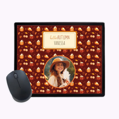 Pumpkin Spice | Personalised Halloween Plastic Mouse Mat