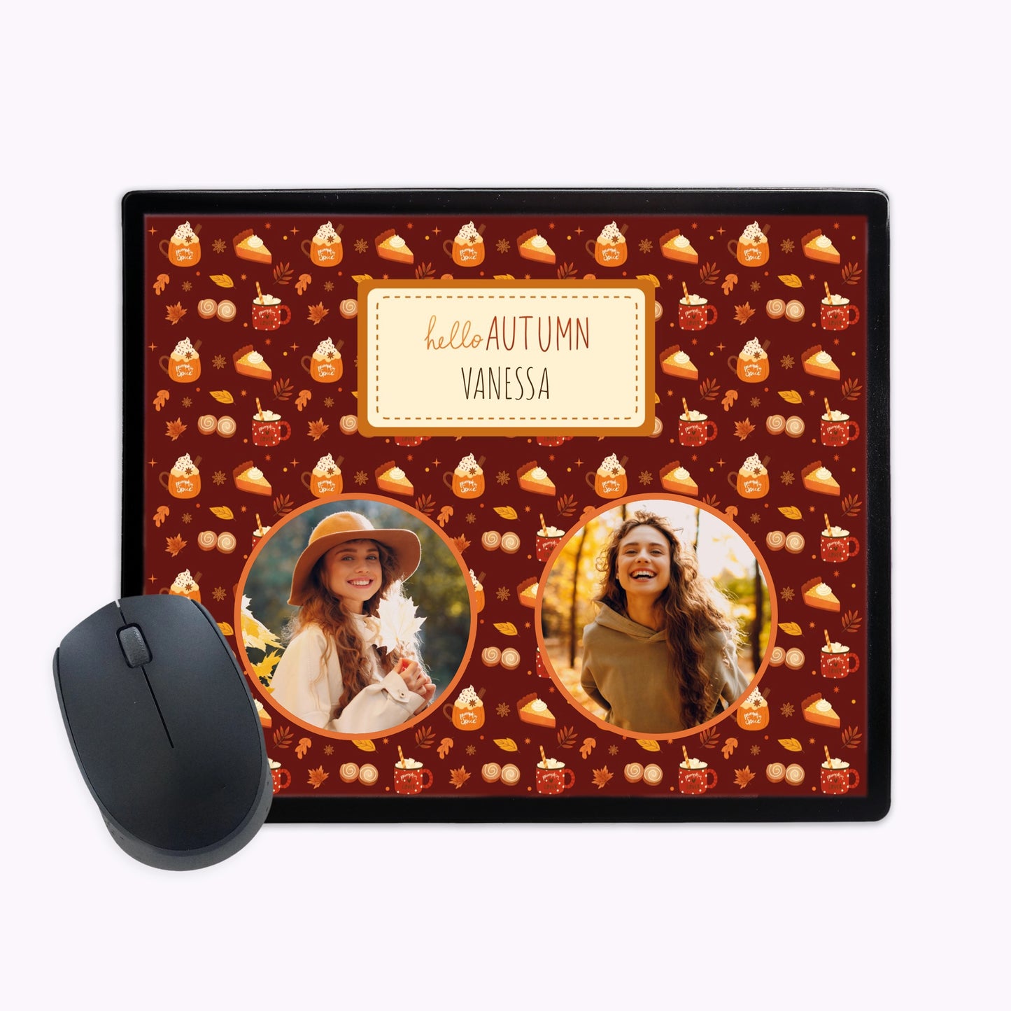 Pumpkin Spice | Personalised Halloween Plastic Mouse Mat