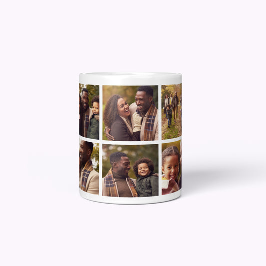 6 Photo Personalised Mug