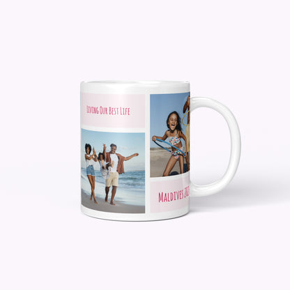 Colour Mosaic Personalised Photo Mug
