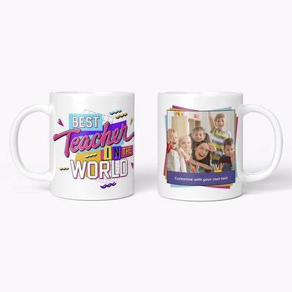 World's Best Teacher Retro Pop | 11oz Classic White Mug