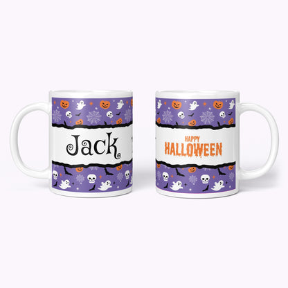 Spooky and Sweet | Personalised Halloween 11oz Classic White Mug