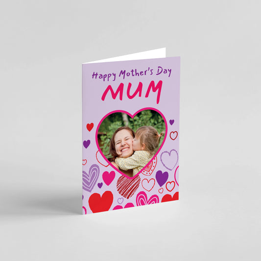 Happy Hearts | Happy Mother's Day Photo Upload Card