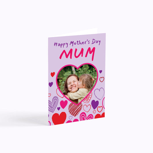 Happy Hearts | Happy Mother's Day Photo Upload Card