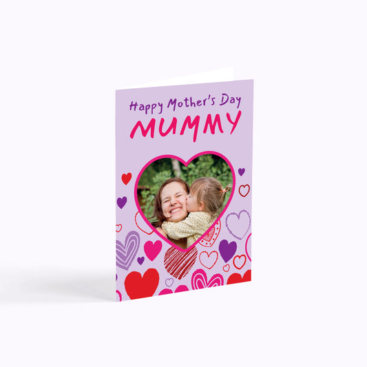 Happy Hearts | Happy Mother's Day Photo Upload Card