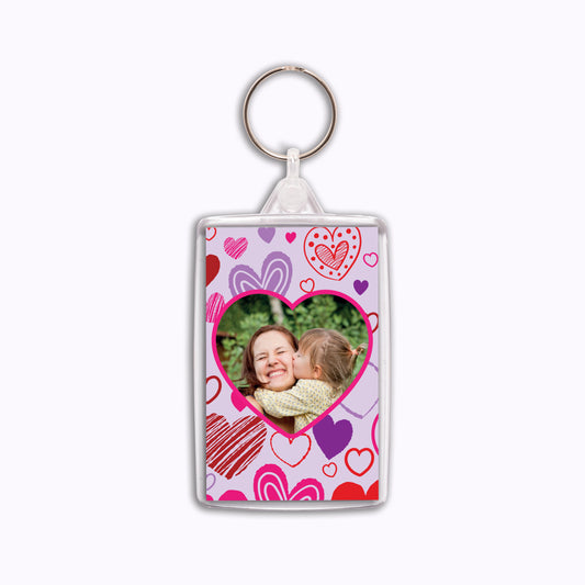 Happy Hearts | Personalised Acrylic Keyring