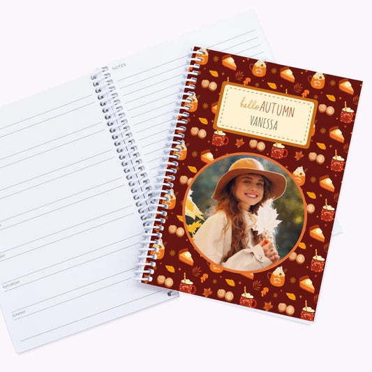Pumpkin Spice | Personalised A5 Halloween Organiser Notebook