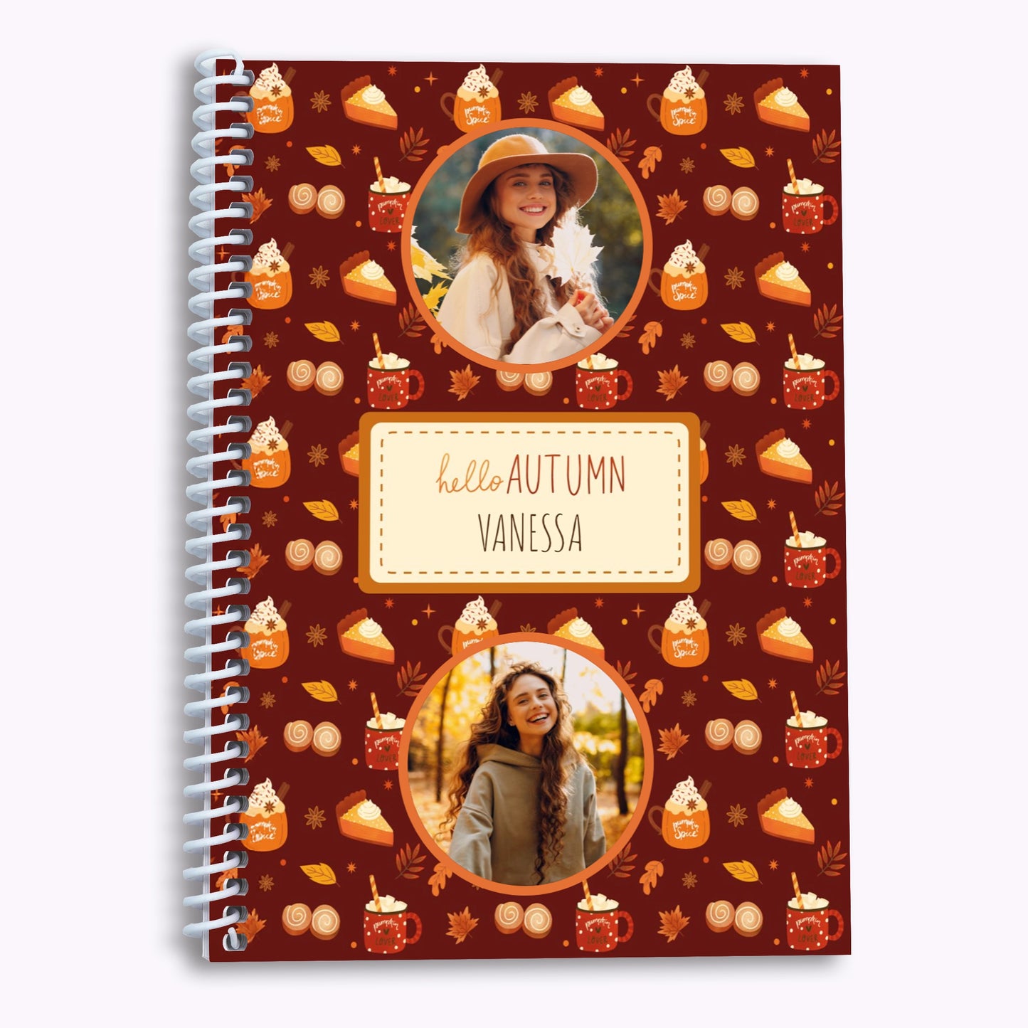 Pumpkin Spice | Personalised A5 Halloween Organiser Notebook