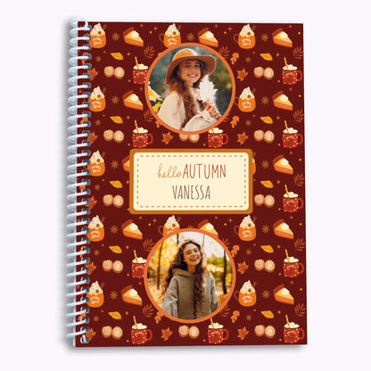 Pumpkin Spice | Personalised A5 Halloween Organiser Notebook