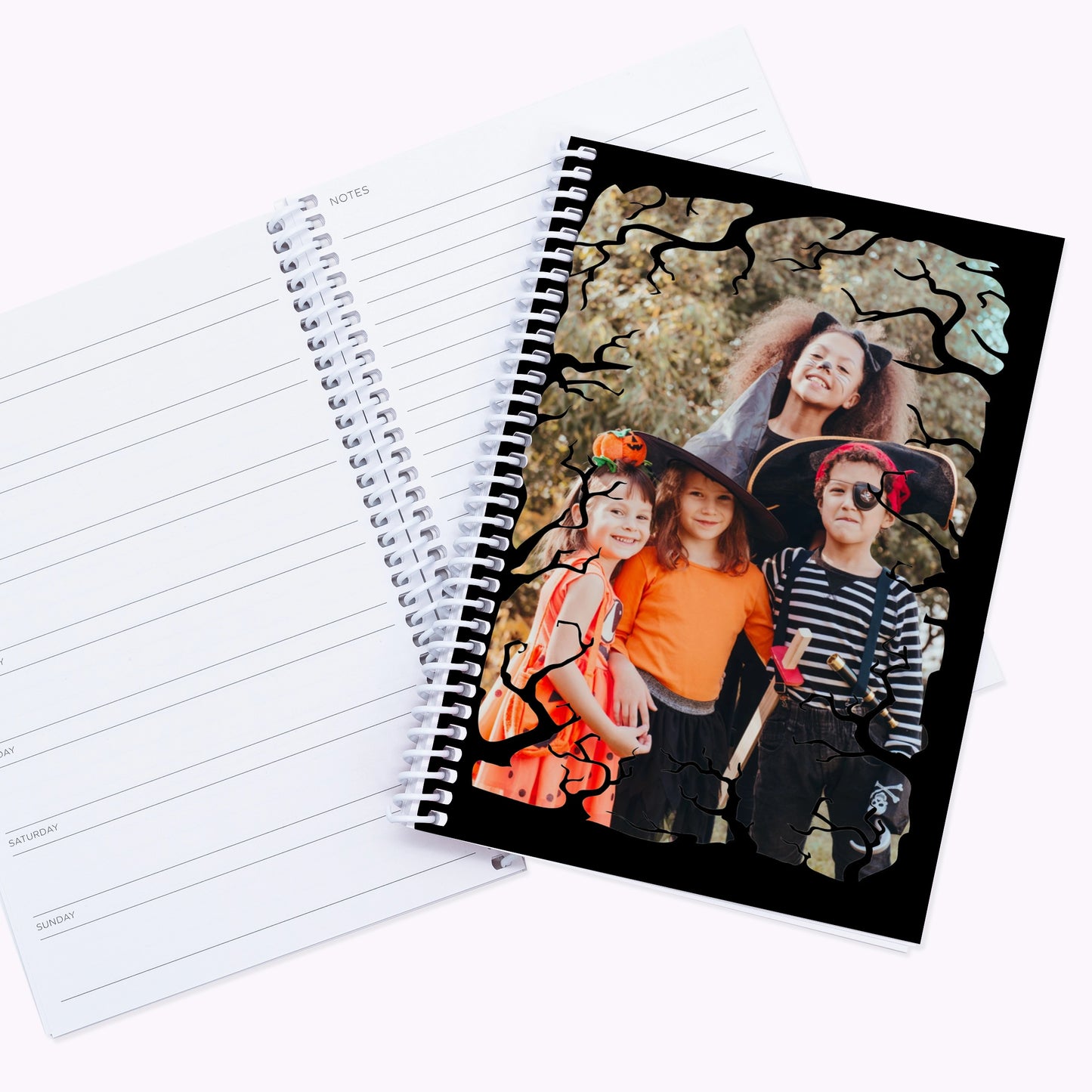 Spooky Frame | Personalised A5 Halloween Organiser Notebook
