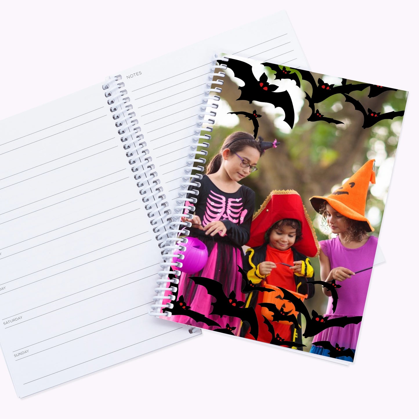 Spooky Frame | Personalised A5 Halloween Organiser Notebook