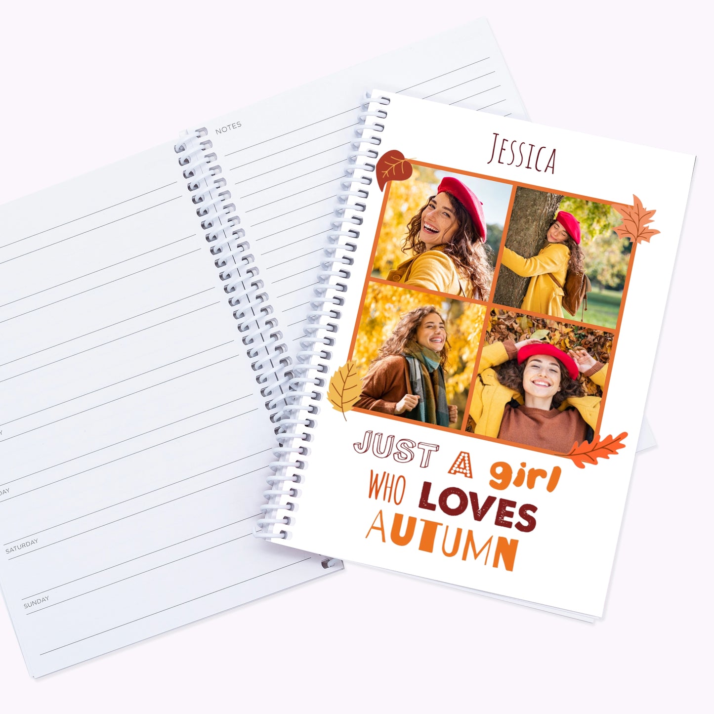 Loves Autumn | Personalised A5 Halloween Organiser Notebook