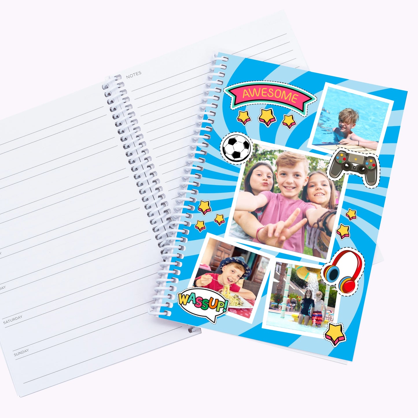 Awesome Memories | Personalised A5 Organiser Notebook