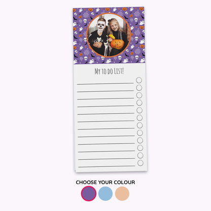 Spooky and Sweet | Personalised Halloween Shopping List Notepad