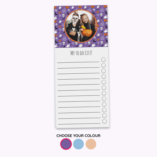Spooky and Sweet | Personalised Halloween Shopping List Notepad