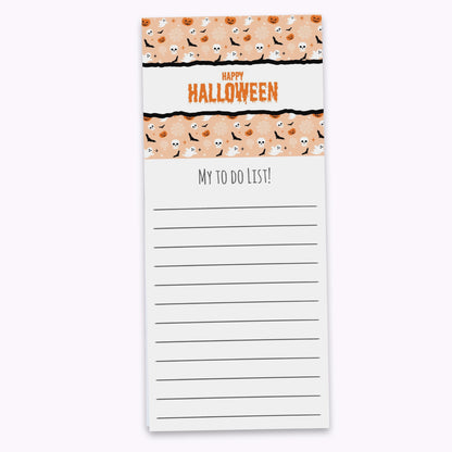 Spooky and Sweet | Personalised Halloween Shopping List Notepad