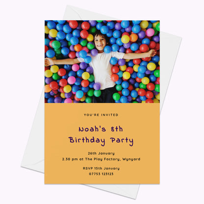 Pack of 10 'Create Your Own' Personalised A6 Invites