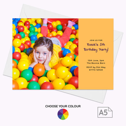 Pack of 10 'Create Your Own' Personalised Landscape A5 Invites