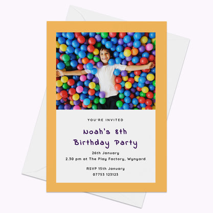 Pack of 10 'Create Your Own' Personalised A5 Invites