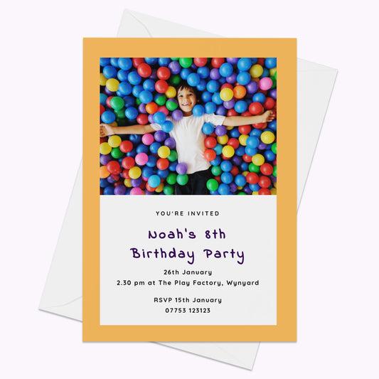 Pack of 10 'Create Your Own' Personalised A5 Invites