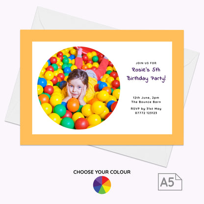 Pack of 10 'Create Your Own' Personalised Landscape A5 Invites