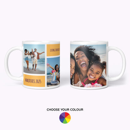 Colour Mosaic Personalised Photo | 11oz Classic White Mug