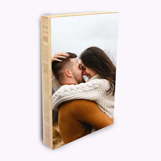 Bamboo Personalised Photo Block