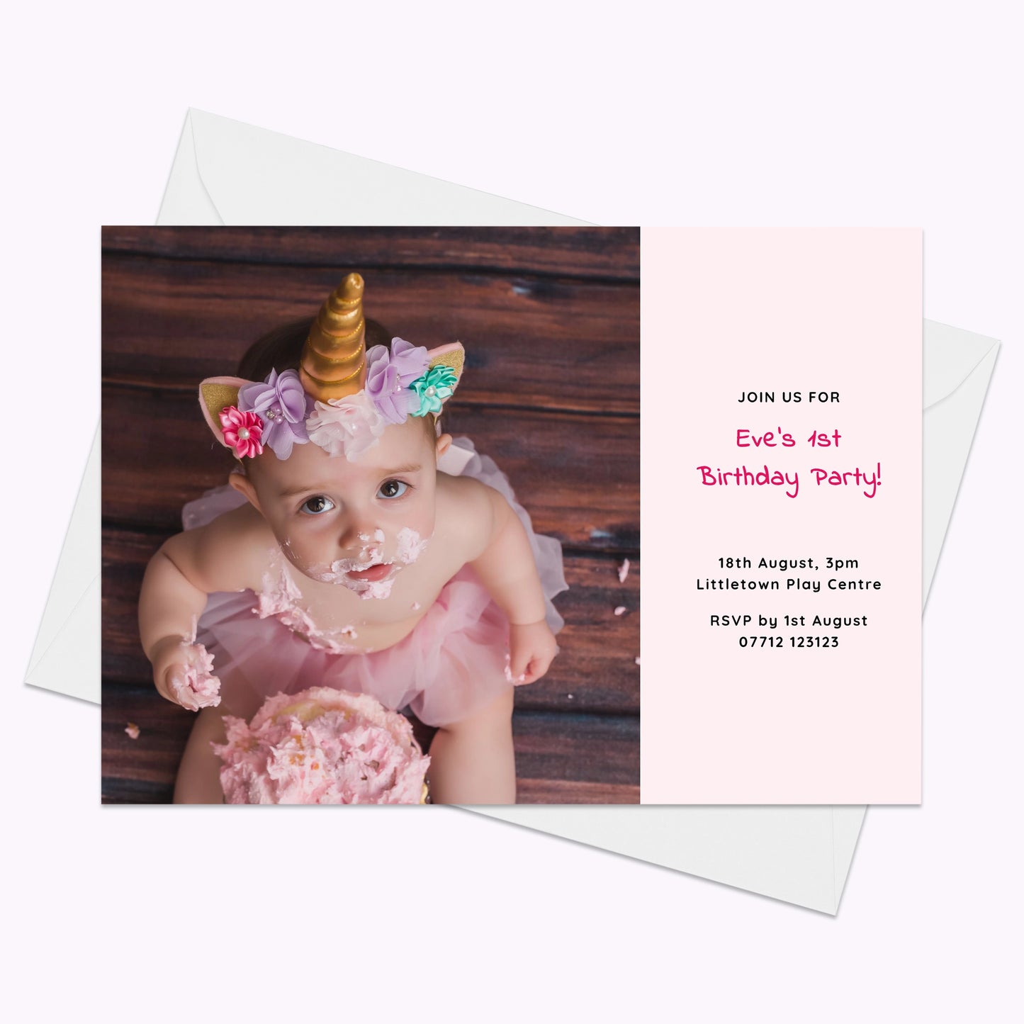 Pack of 10 'Create Your Own' Personalised Landscape A5 Invites