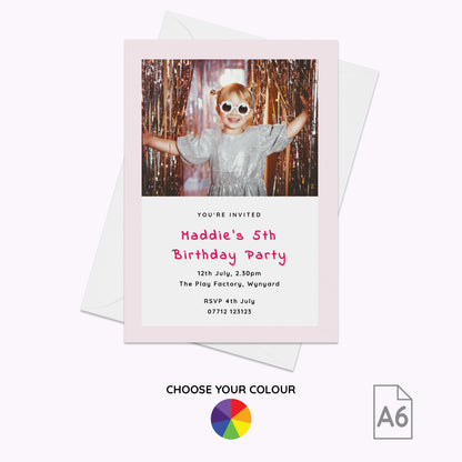 Pack of 10 'Create Your Own' Personalised A6 Invites