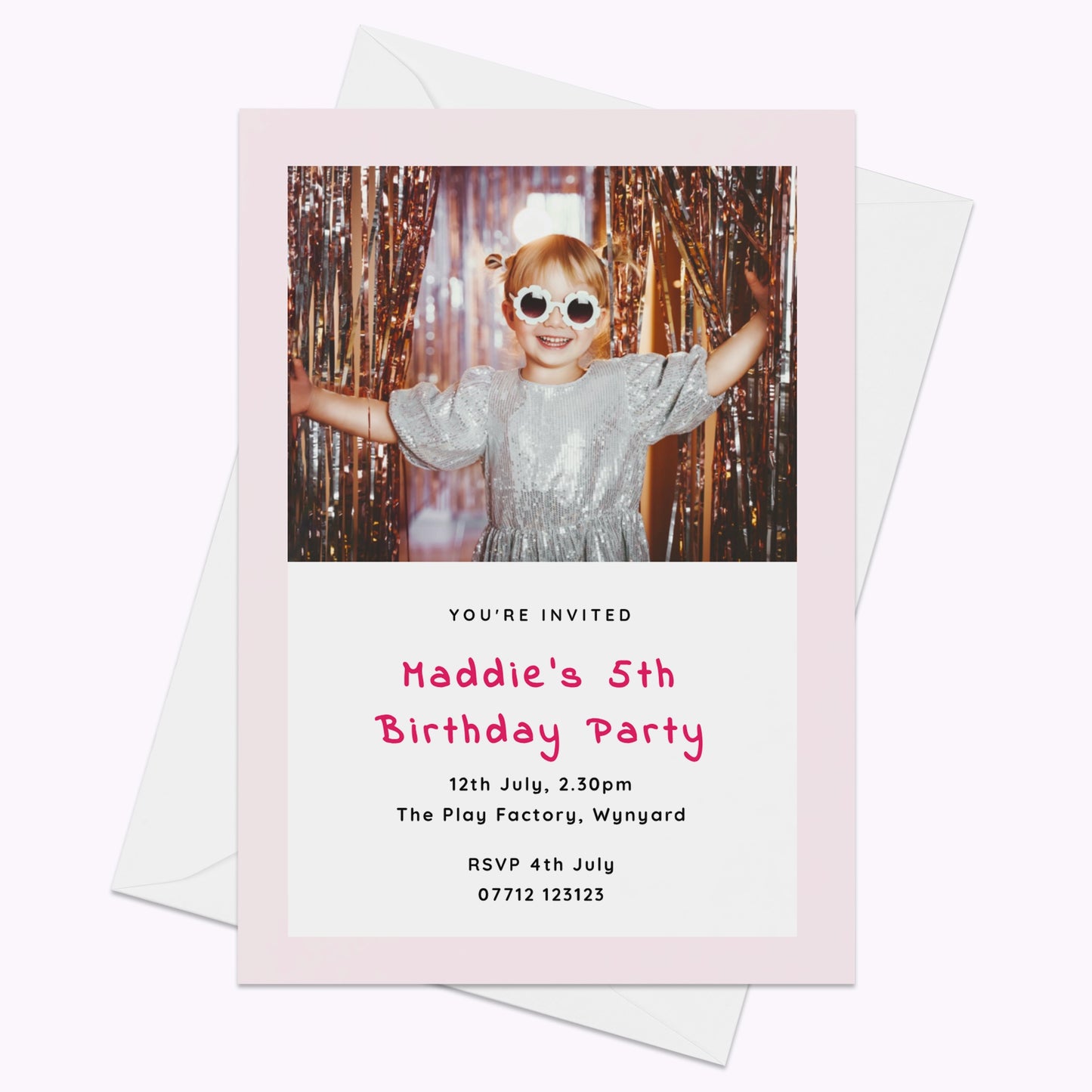Pack of 10 'Create Your Own' Personalised A5 Invites