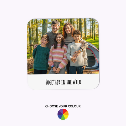 Individual Personalised Wooden Photo Coaster